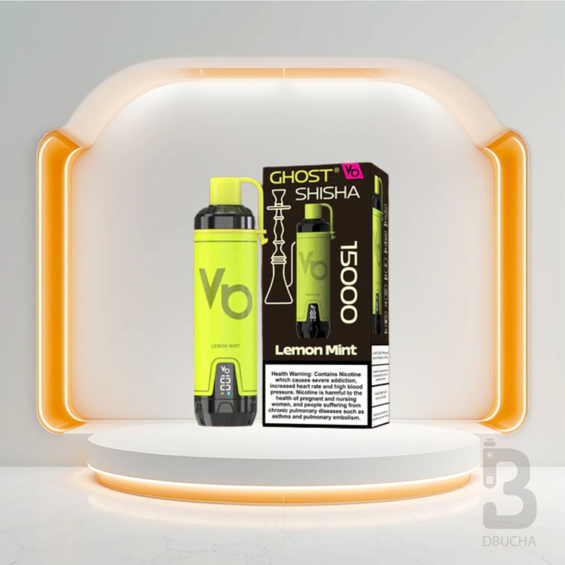 Jednorazówki - E papieros - Polska - Ghost - Shisha - 15K - Lemon Mint - Najtańsze