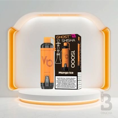Jednorazówki - E papieros - Polska - Ghost - Shisha - 15K - Mango Ice - Najtańsze