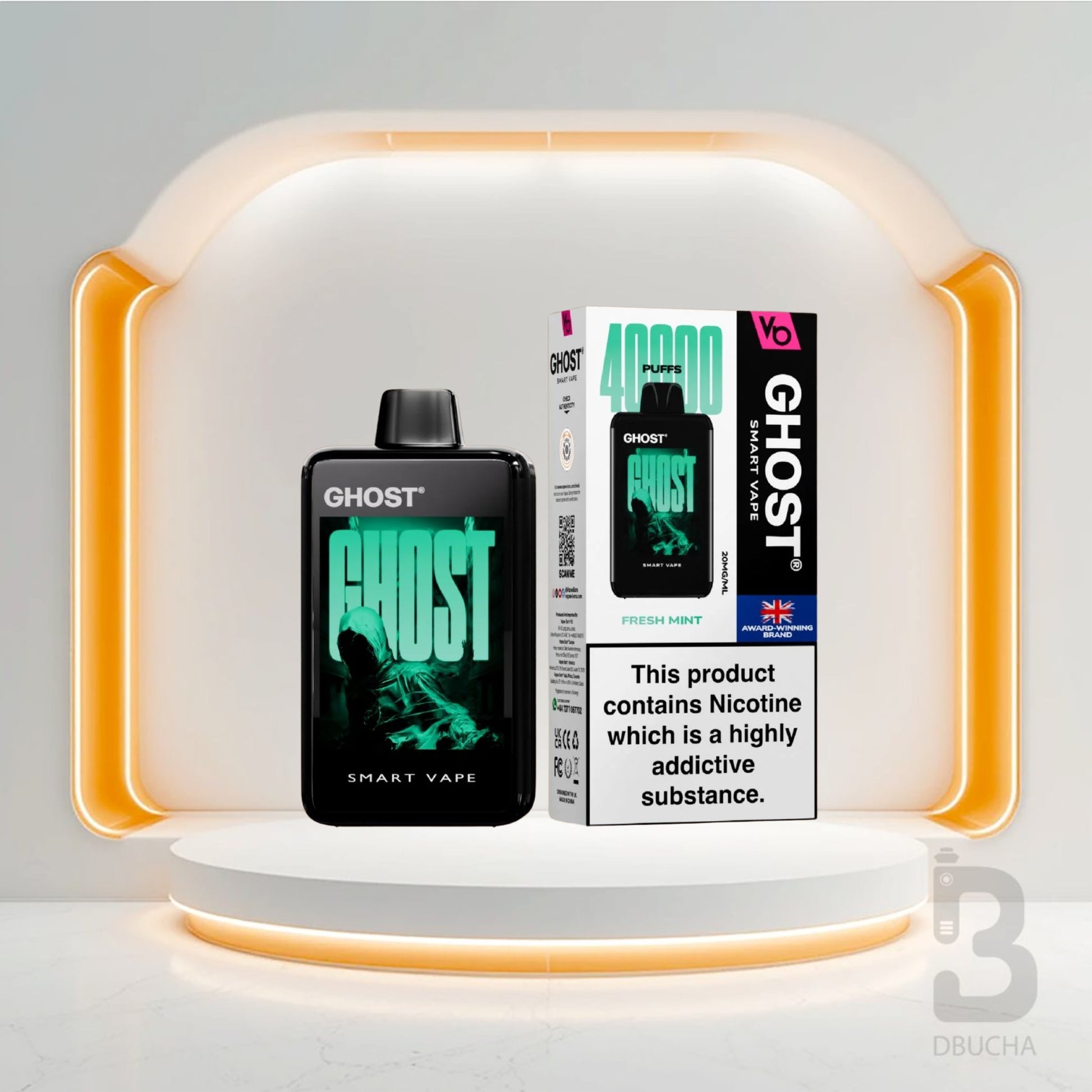 Jednorazówki - E papieros - Polska - Ghost - Smart Vape - 40K - Fresh Mint - Najtańsze