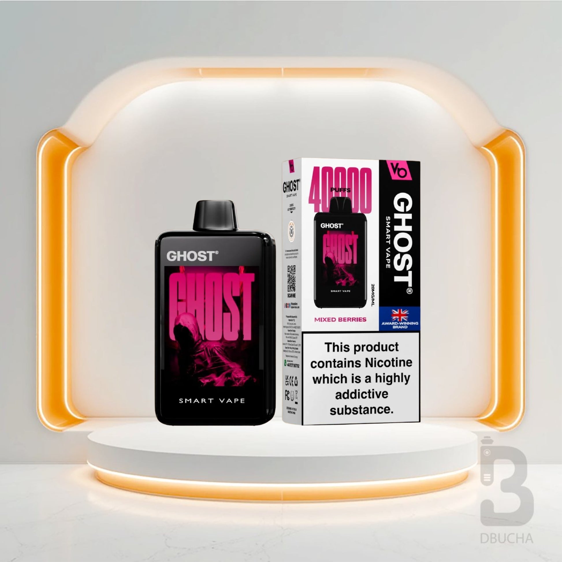 Jednorazówki - E papieros - Polska - Ghost - Smart Vape - 40K - Mixed Berries - Najtańsze