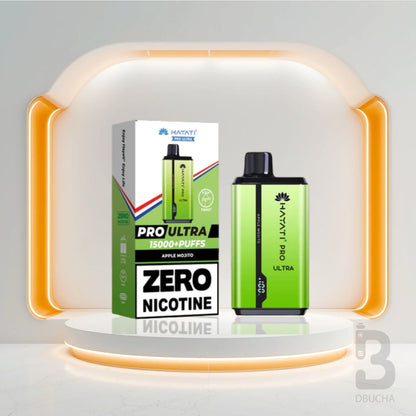 Jednorazówki - E papieros - Polska - Hayati - Pro Ultra - 15K - Apple Mojito - 0 Nicotine - Najtańsze
