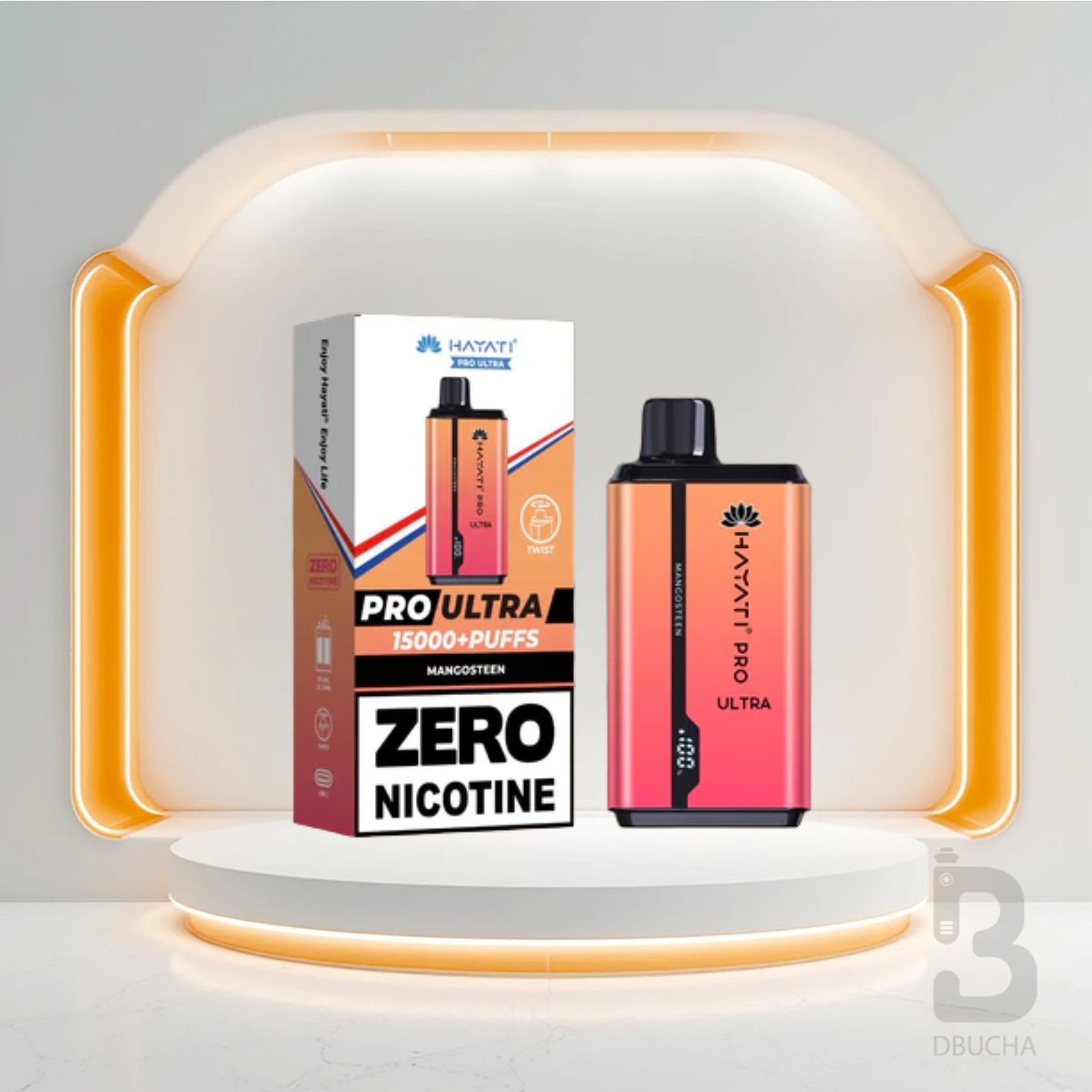 Jednorazówki - E papieros - Polska - Hayati - Pro Ultra - 15K - Mangosteen - 0 Nicotine - Najtańsze