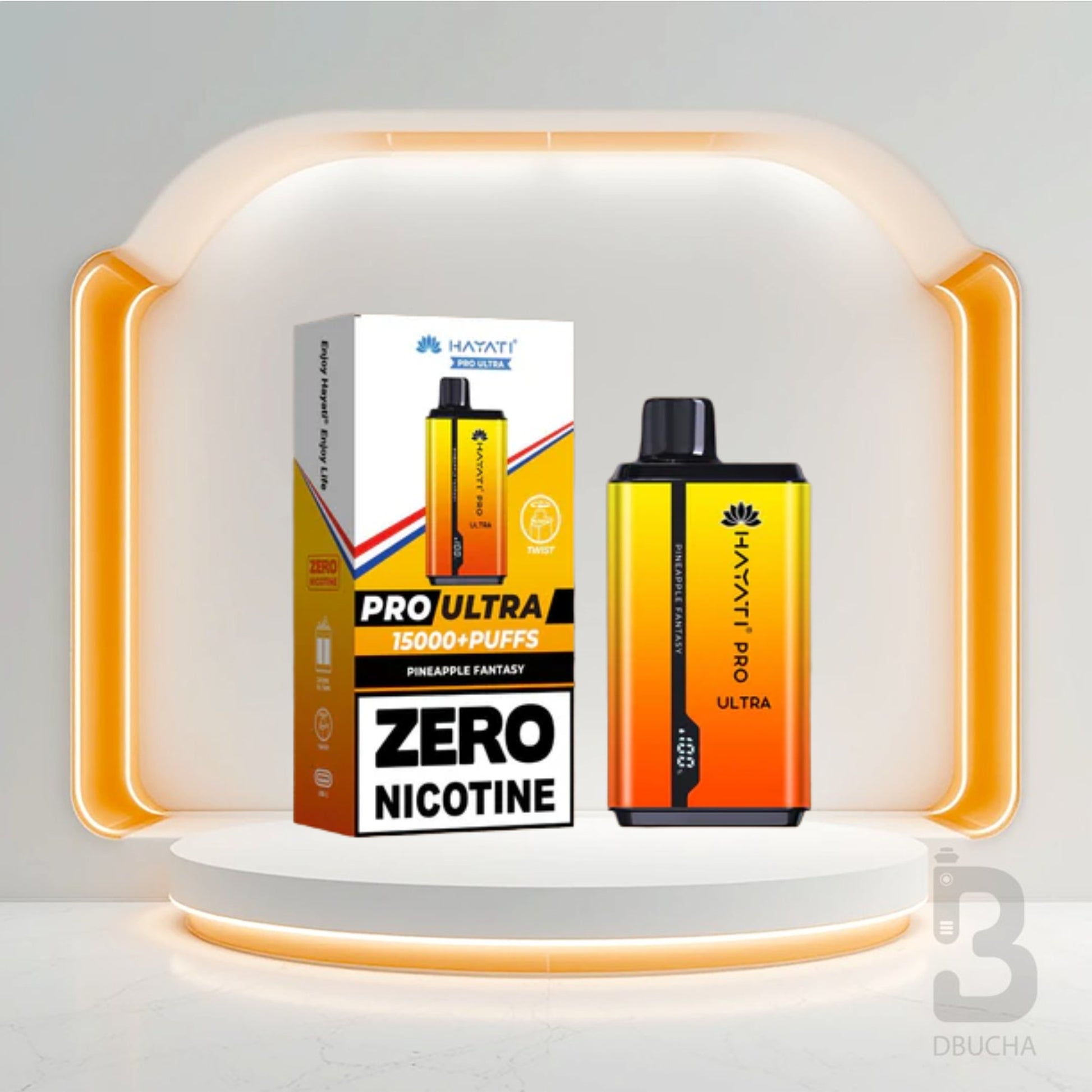 Jednorazówki - E papieros - Polska - Hayati - Pro Ultra - 15K - Pineapple Fantasy - 0 Nicotine - Najtańsze