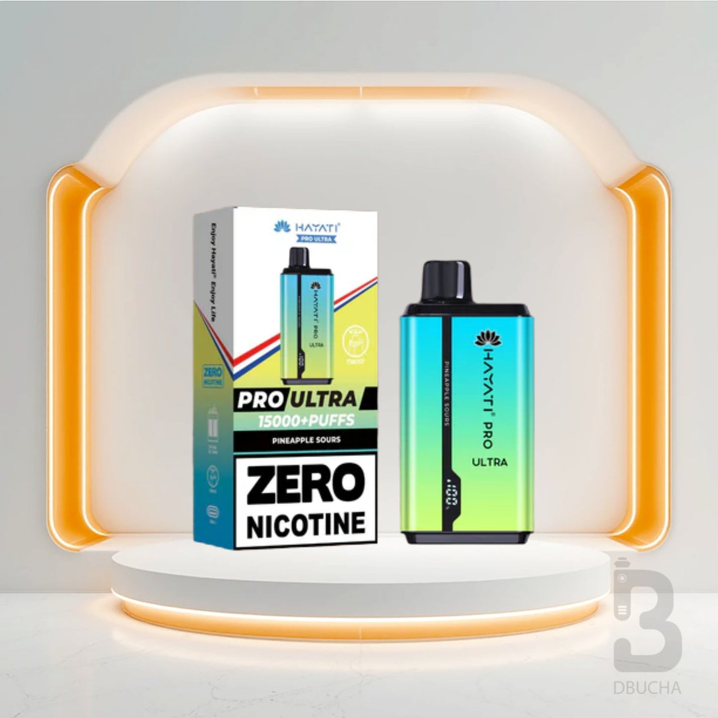 Jednorazówki - E papieros - Polska - Hayati - Pro Ultra - 15K - Pineapple Sours - 0 Nicotine - Najtańsze