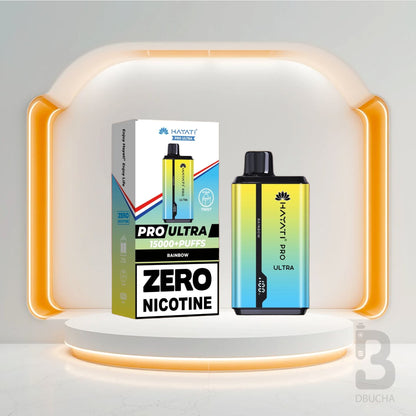 Jednorazówki - E papieros - Polska - Hayati - Pro Ultra - 15K - Rainbow - 0 Nicotine - Najtańsze