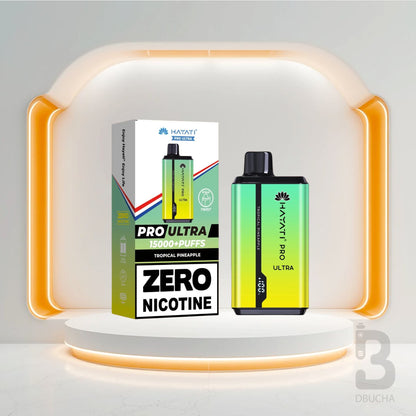 Jednorazówki - E papieros - Polska - Hayati - Pro Ultra - 15K - Tropical Pineapple - 0 Nicotine - Najtańsze