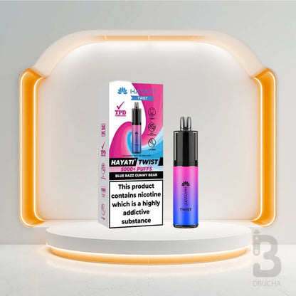 Jednorazówki - E papieros - Polska - Hayati - Twist 5000 - 5K - Blue Razz Gummy Bear - Najtańsze