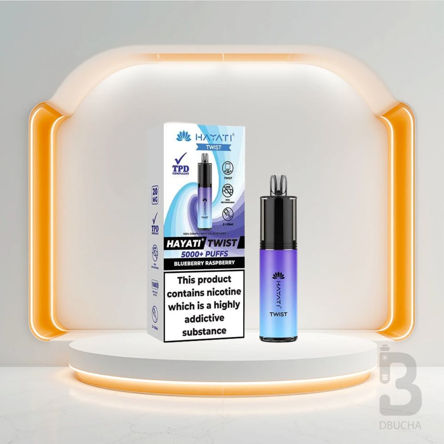 Jednorazówki - E papieros - Polska - Hayati - Twist 5000 - 5K - Blueberry Raspberry - Najtańsze