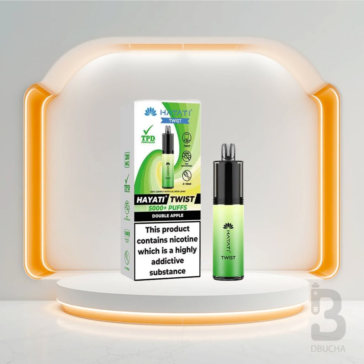 Jednorazówki - E papieros - Polska - Hayati - Twist 5000 - 5K - Double Apple - Najtańsze