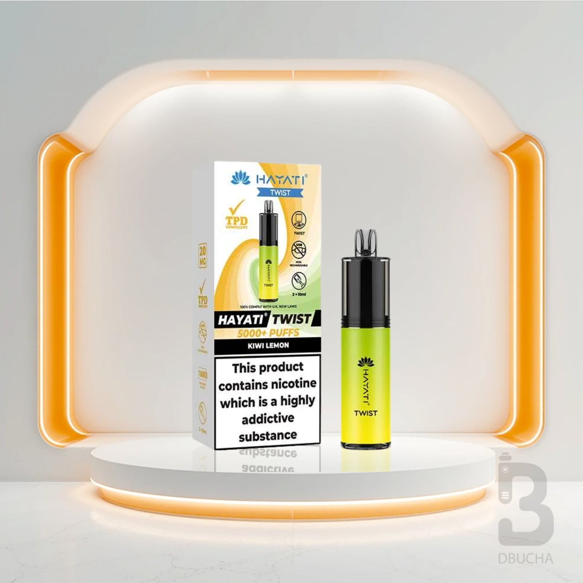 Jednorazówki - E papieros - Polska - Hayati - Twist 5000 - 5K - Kiwi Lemon - Najtańsze