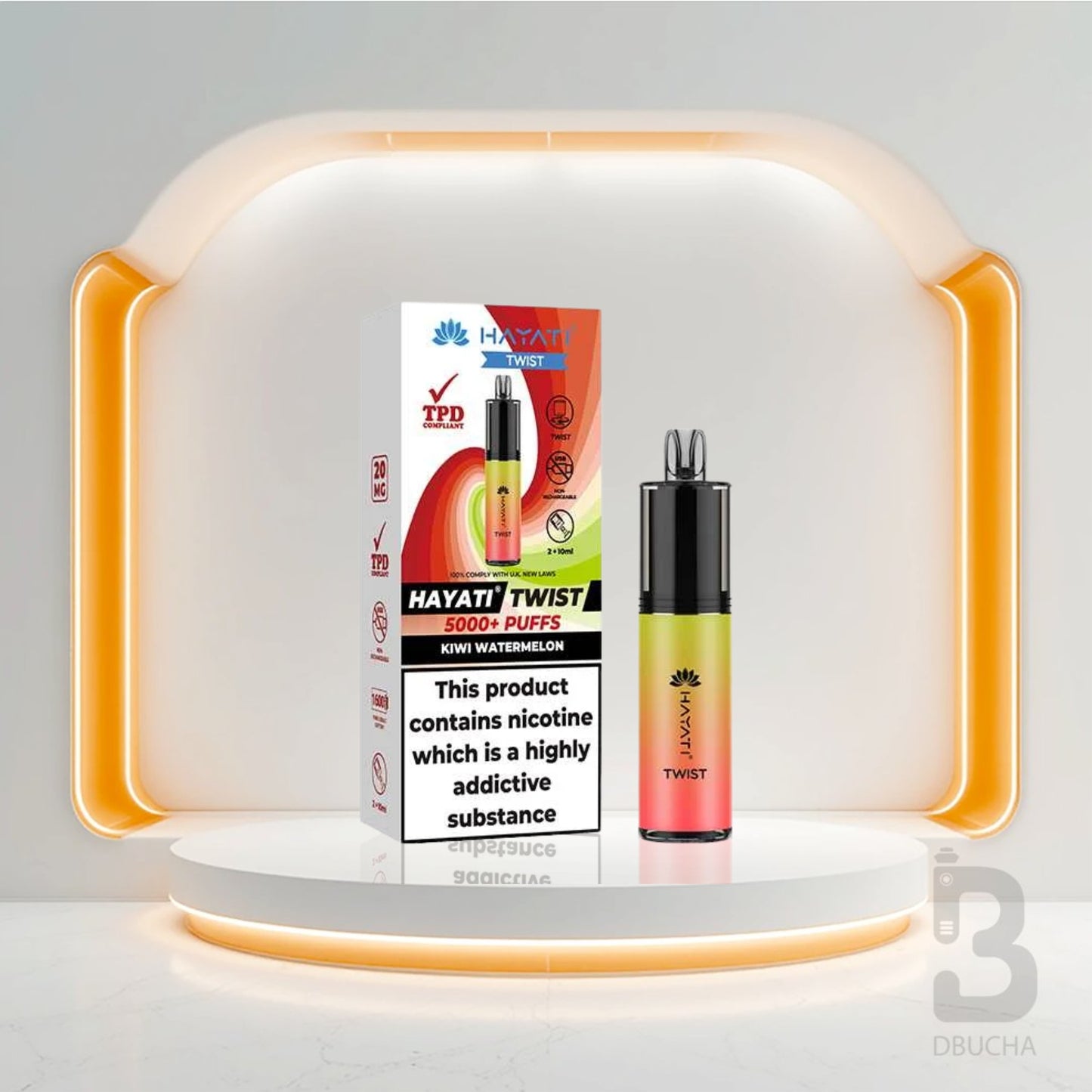 Jednorazówki - E papieros - Polska - Hayati - Twist 5000 - 5K - Kiwi Watermelon - Najtańsze