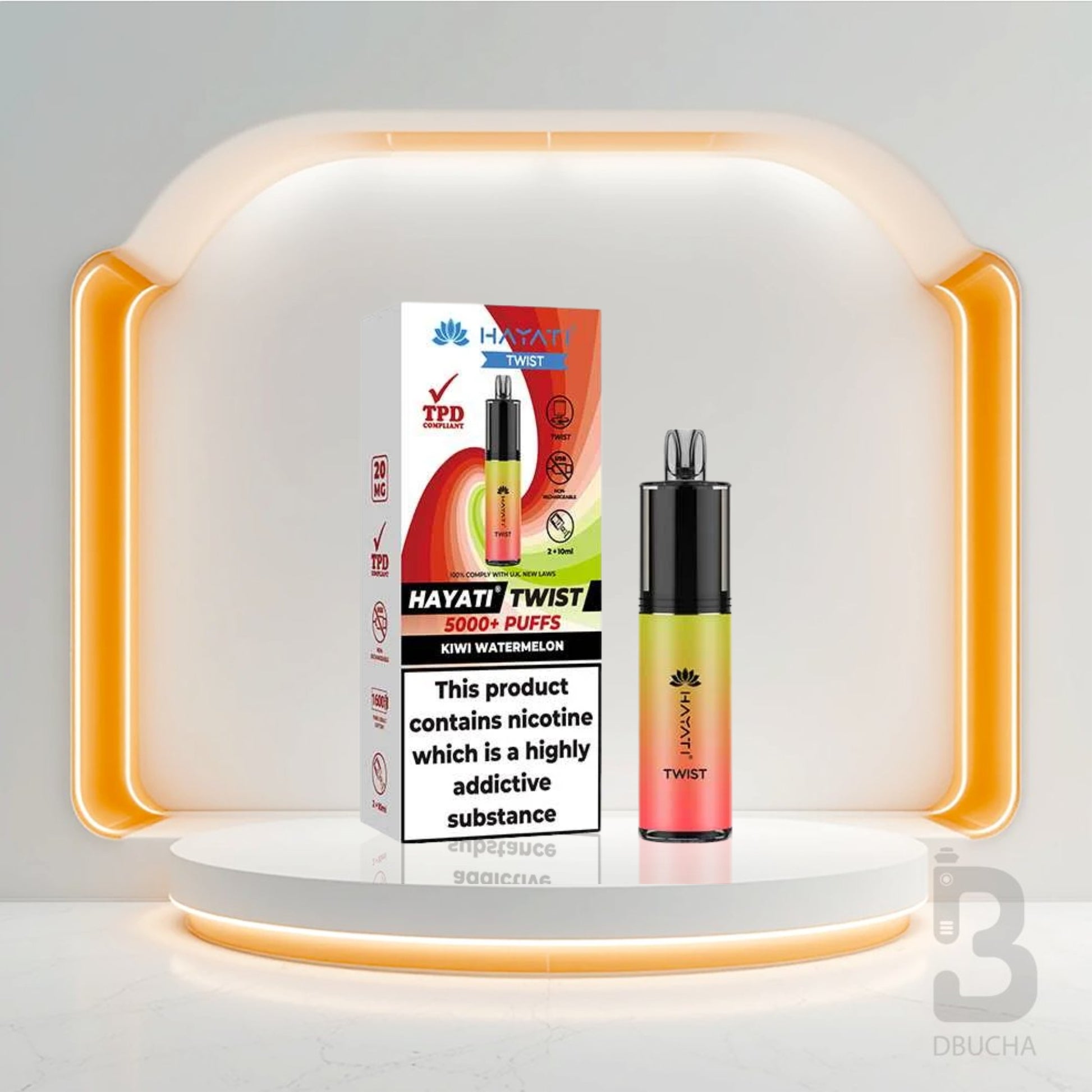 Jednorazówki - E papieros - Polska - Hayati - Twist 5000 - 5K - Kiwi Watermelon - Najtańsze