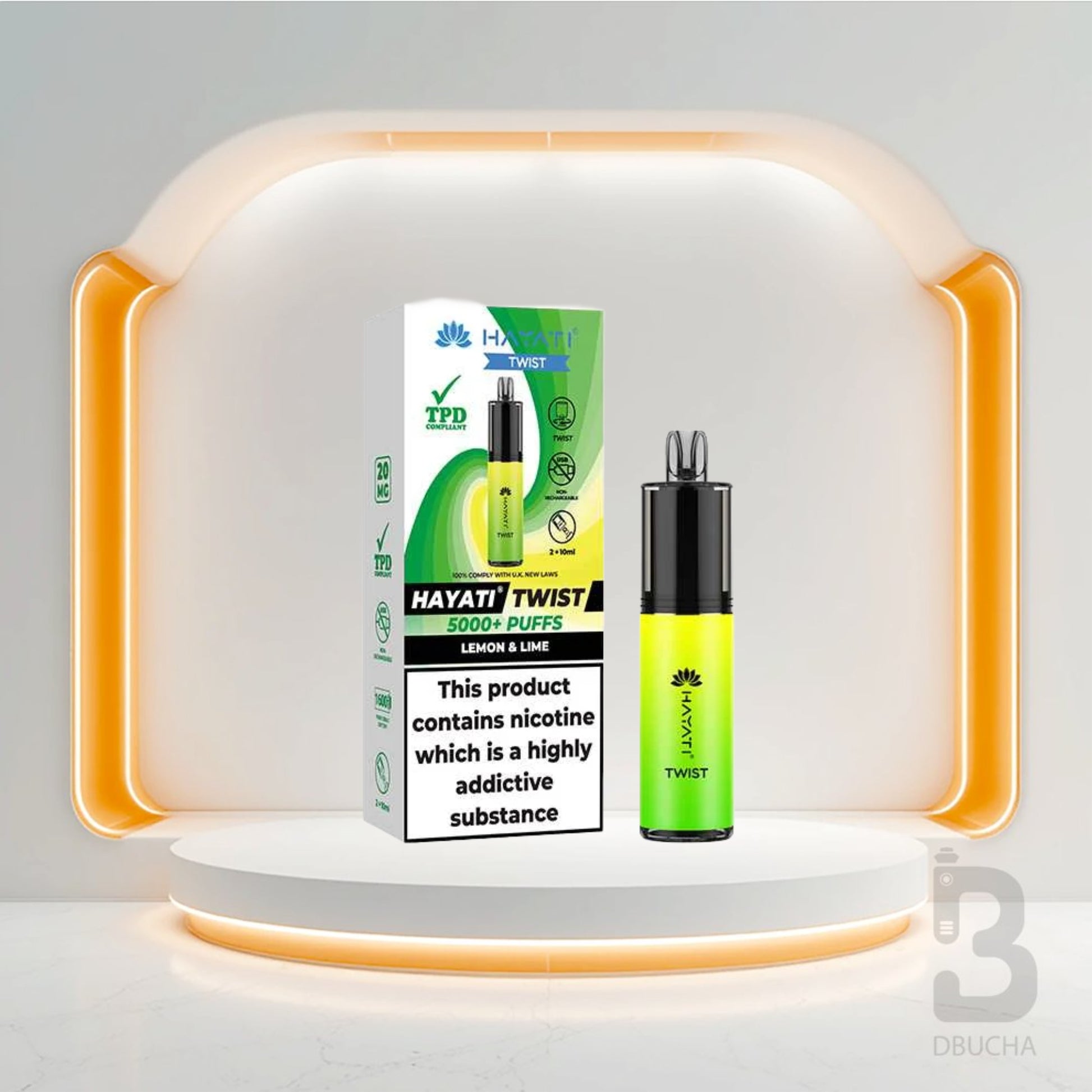 Jednorazówki - E papieros - Polska - Hayati - Twist 5000 - 5K - Lemon & Lime - Najtańsze