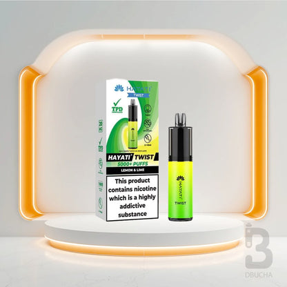 Jednorazówki - E papieros - Polska - Hayati - Twist 5000 - 5K - Lemon & Lime - Najtańsze