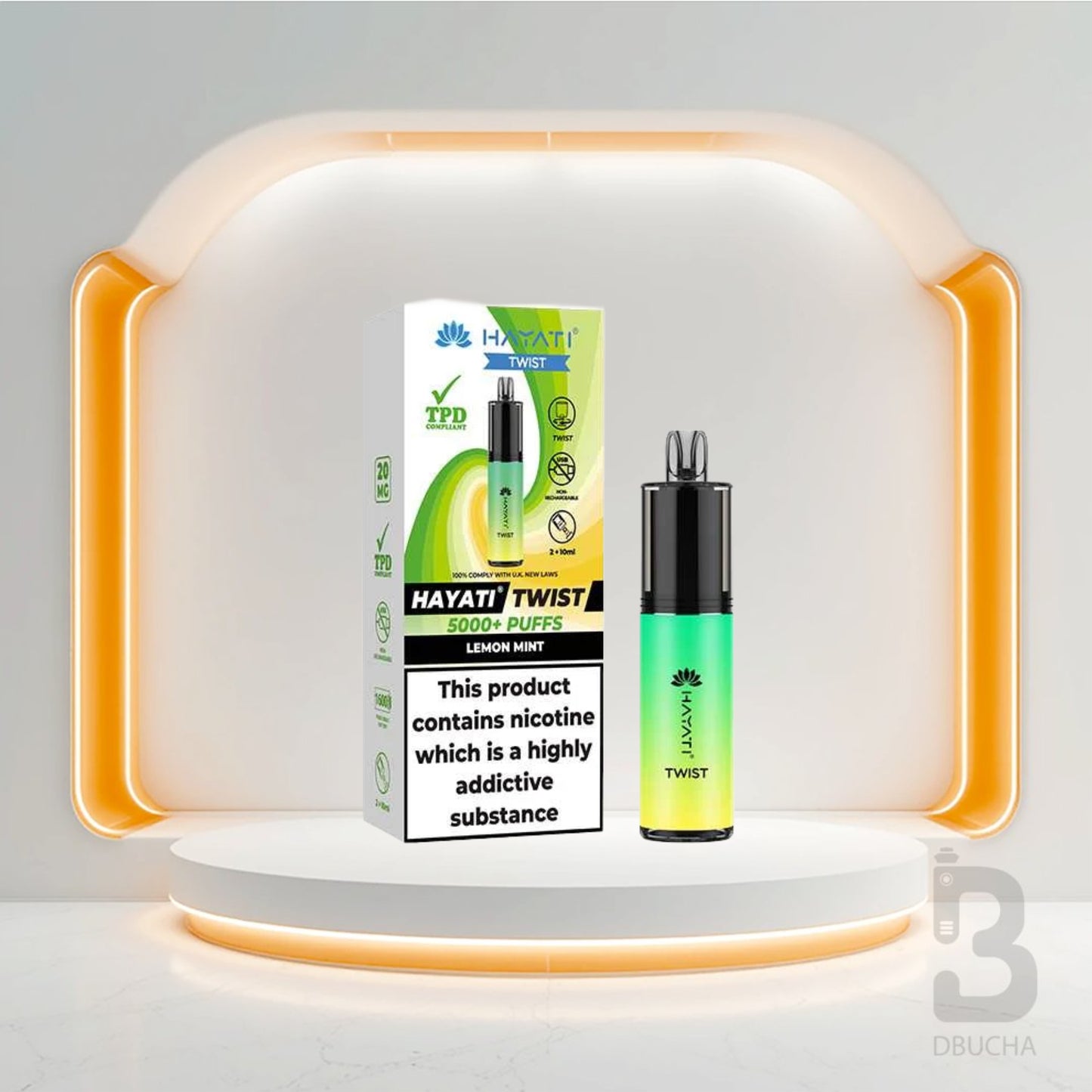 Jednorazówki - E papieros - Polska - Hayati - Twist 5000 - 5K - Lemon Mint - Najtańsze