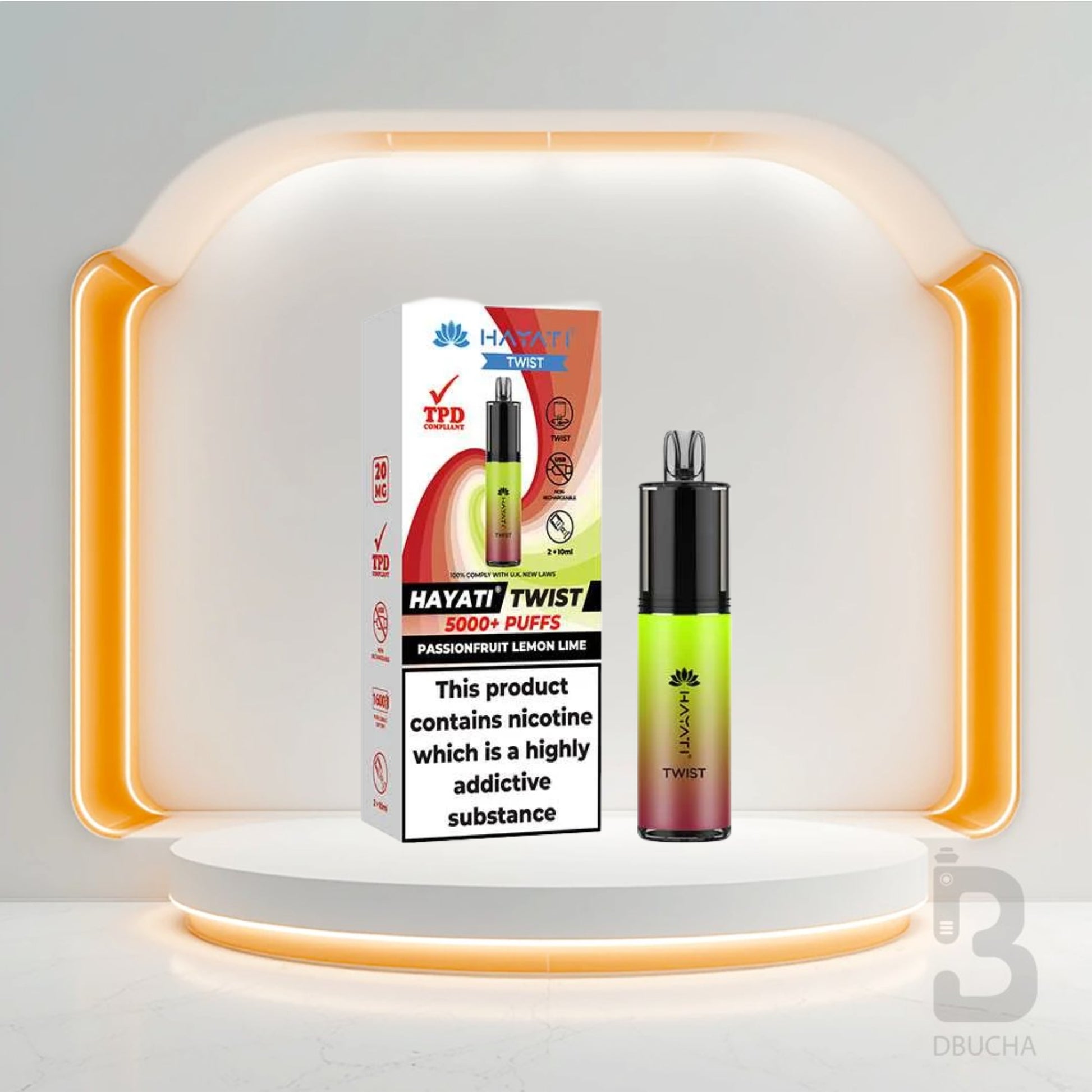 Jednorazówki - E papieros - Polska - Hayati - Twist 5000 - 5K - Passionfruit Lemon Lime - Najtańsze