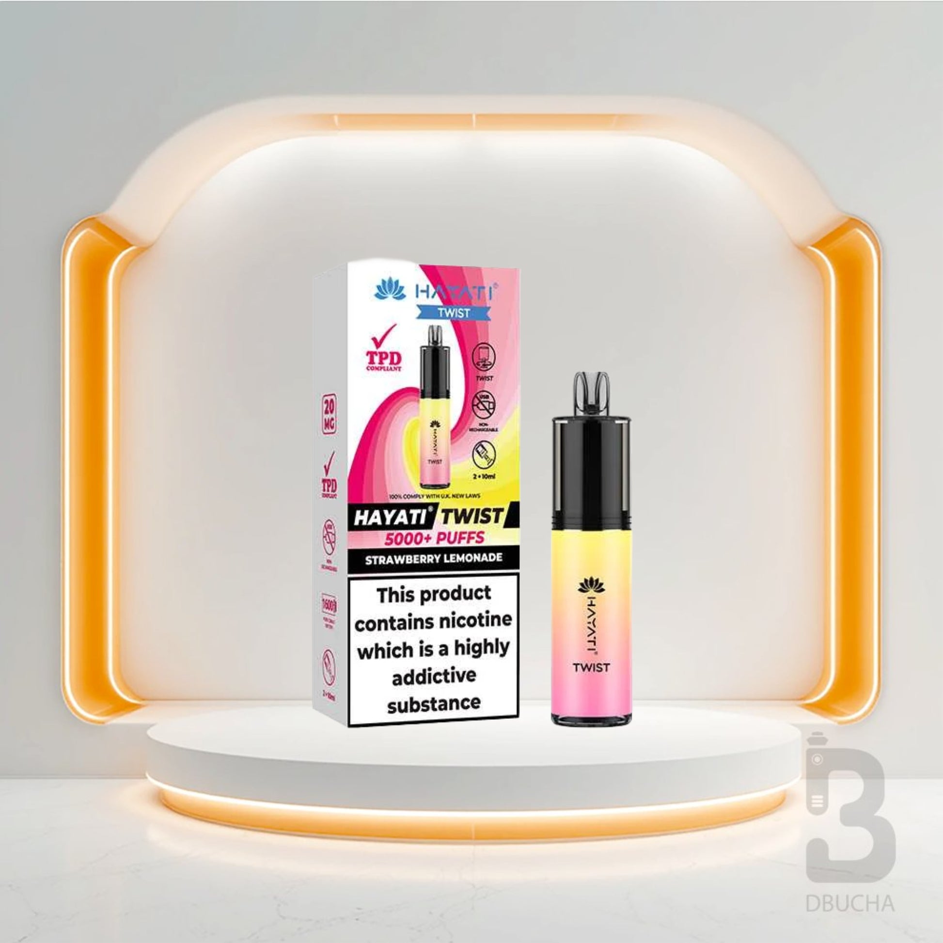 Jednorazówki - E papieros - Polska - Hayati - Twist 5000 - 5K - Strawberry Lemonade - Najtańsze