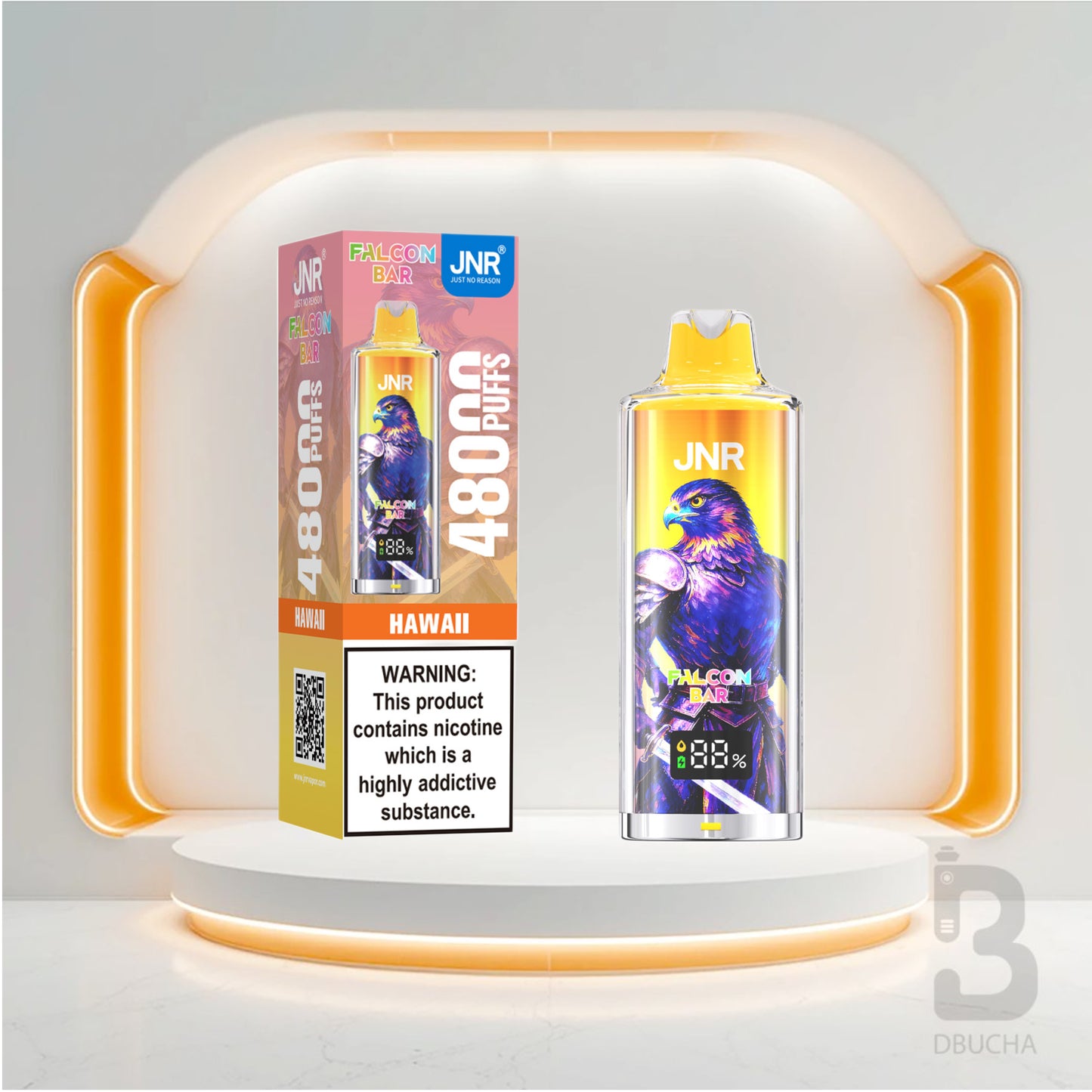 Jednorazówki - E papieros - Polska - JNR - Falcon Bar - 48K - Hawaii - Najtańsze