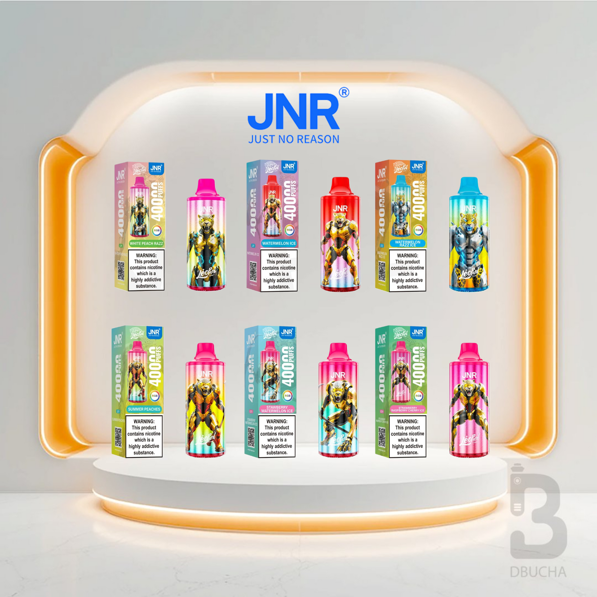 Jednorazówki - E papieros - Polska - JNR - Leopard - 40K - Mix - Najtańsze