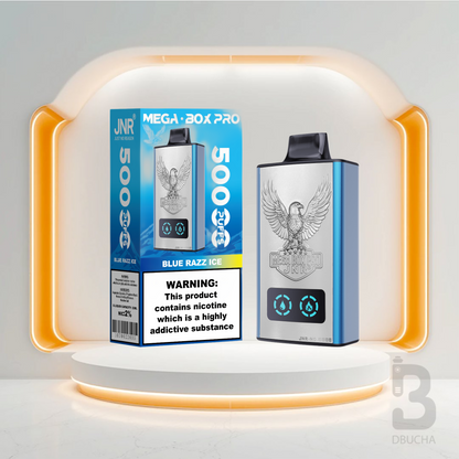 Jednorazówki - E papieros - Polska - JNR - MegaBox Pro - 55K - Blue Razz Ice - Najtańsze
