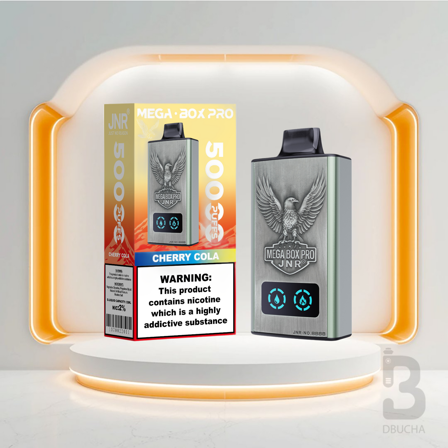 Jednorazówki - E papieros - Polska - JNR - MegaBox Pro - 55K - Cherry Cola - Najtańsze