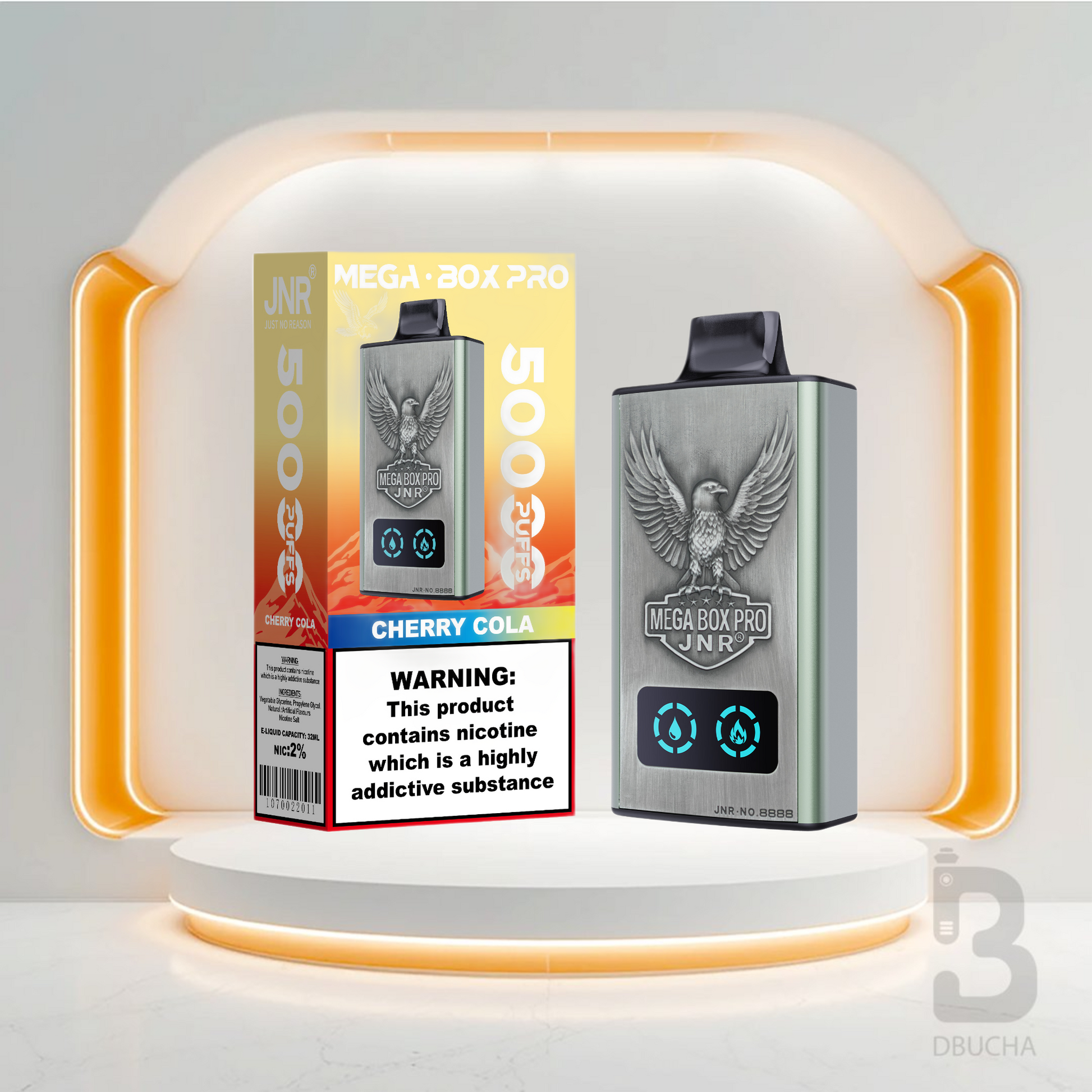 Jednorazówki - E papieros - Polska - JNR - MegaBox Pro - 55K - Cherry Cola - Najtańsze