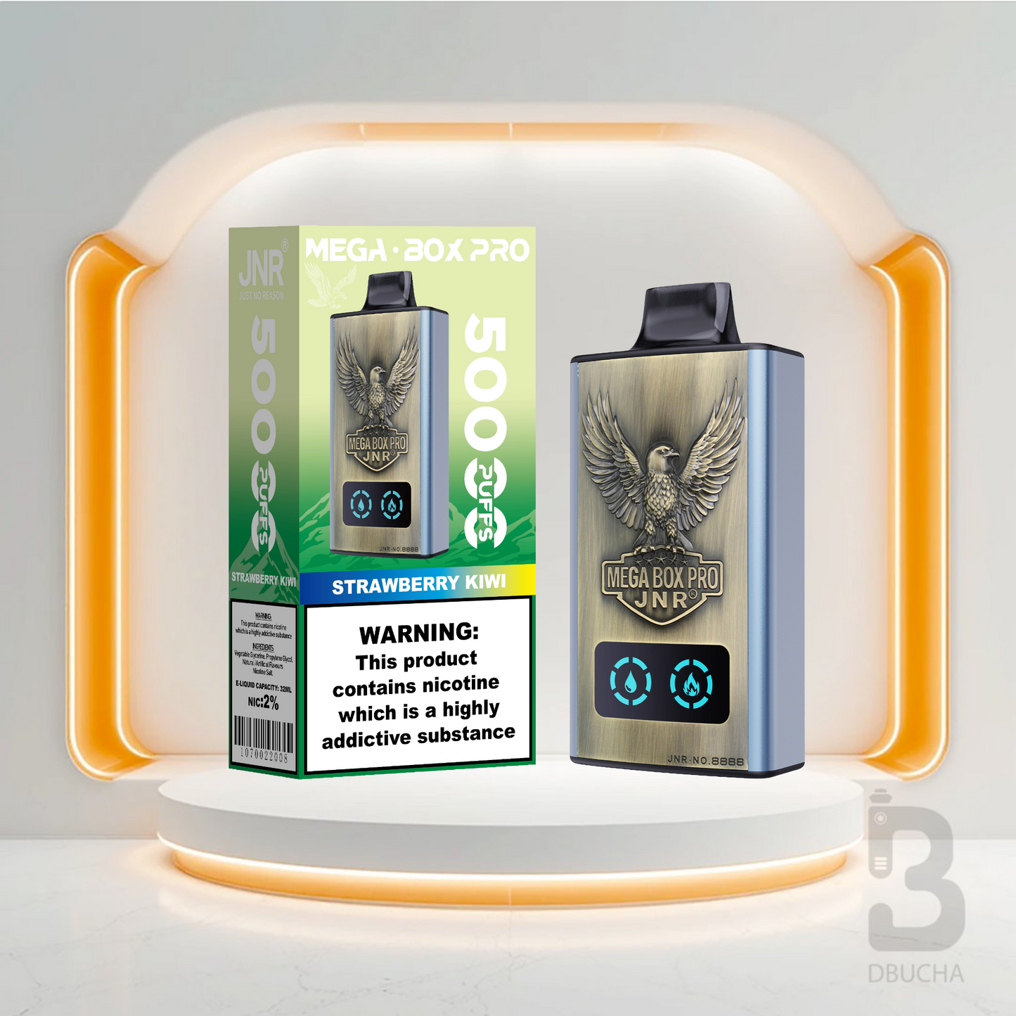 Jednorazówki - E papieros - Polska - JNR - MegaBox Pro - 55K - Strawberry Kiwi - Najtańsze