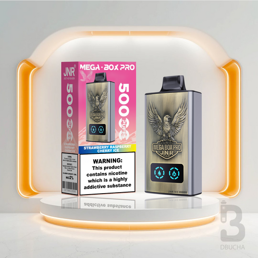 Jednorazówki - E papieros - Polska - JNR - MegaBox Pro - 55K - Strawberry Raspberry Cherry Ice - Najtańsze