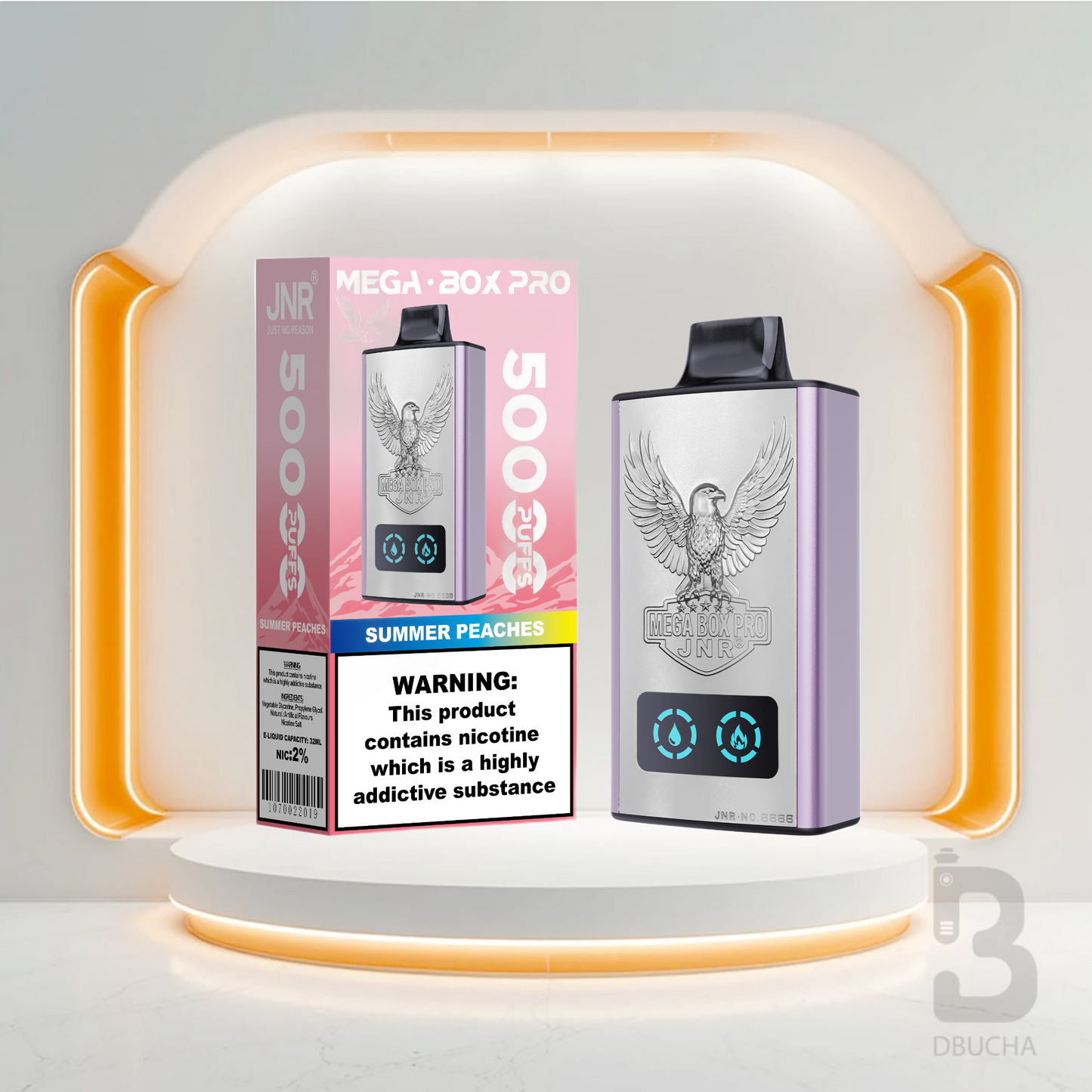 Jednorazówki - E papieros - Polska - JNR - MegaBox Pro - 55K - Summer Peaches - Najtańsze