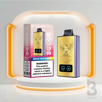 Jednorazówki - E papieros - Polska - JNR - MegaBox Pro - 55K - White Peach Razz - Najtańsze