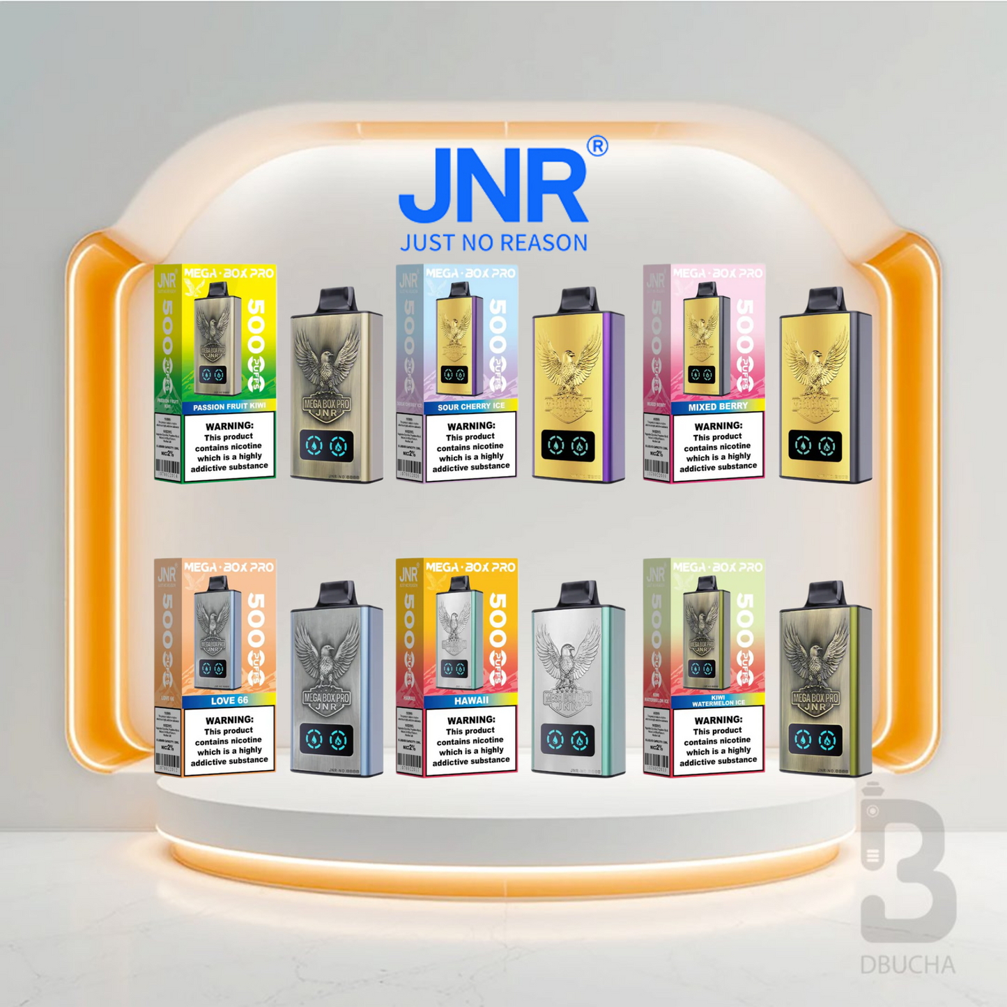 Jednorazówki - E papieros - Polska - JNR - MegaBox Pro - 55K - Mix - Najtańsze