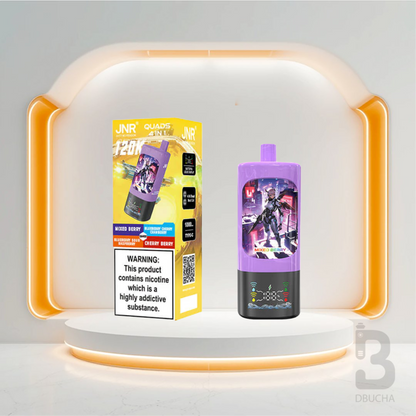 Jednorazówki - E papieros - JNR - Quads - 120K - Mixed Berry - Blueberry Sour Raspberry - Blueberry Cherry Cranberry -Cherry Berry - Najtańsze
