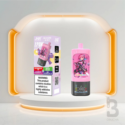 Jednorazówki - E papieros - JNR - Quads - 120K - Watermelon Ice - Strawberry Watermelon Ice - Triple Melon - Kiwi Watermelon Ice - Najtańsze
