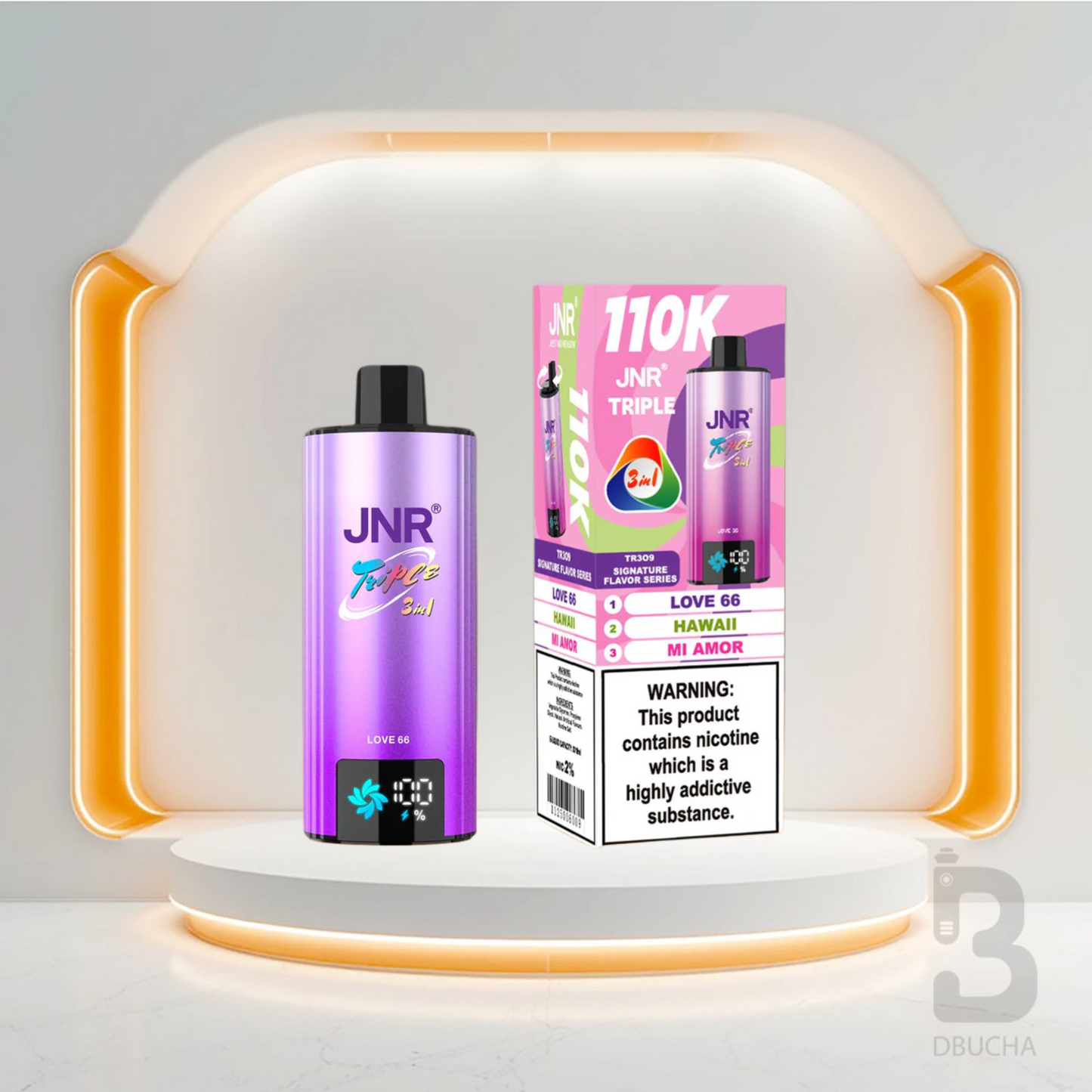 Jednorazówki - E papieros - JNR -Triple - 110K - Love 66 - Hawaii - Mi Amor - Najtańsze