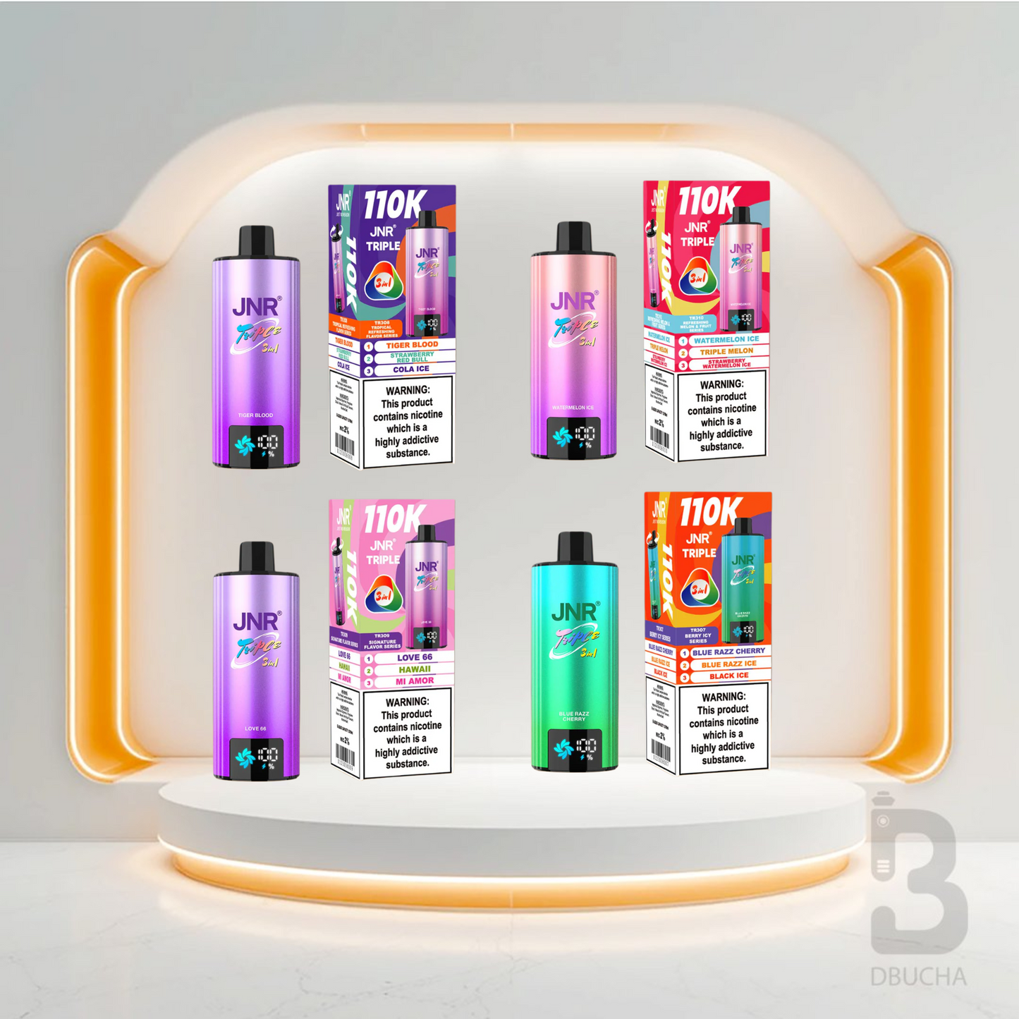 Jednorazówki - E papieros - JNR -Triple - 110K - Mix - Najtańsze