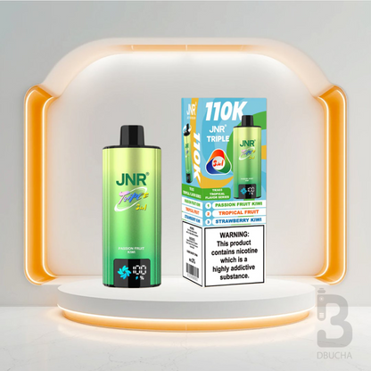 Jednorazówki - E papieros - JNR -Triple - 110K - Passion Fruit Kiwi - Tropical Fruit - Strawberry Kiwi - Najtańsze