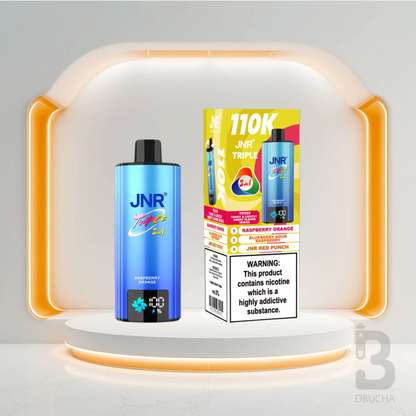Jednorazówki - E papieros - JNR -Triple - 110K - Raspberry Orange - Blueberry Sour Raspberry - JNR Red Punch - Najtańsze