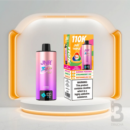 Jednorazówki - E papieros - JNR -Triple - 110K - Summer Peaches - Strawberry Ice -Watermelon Ice - Najtańsze