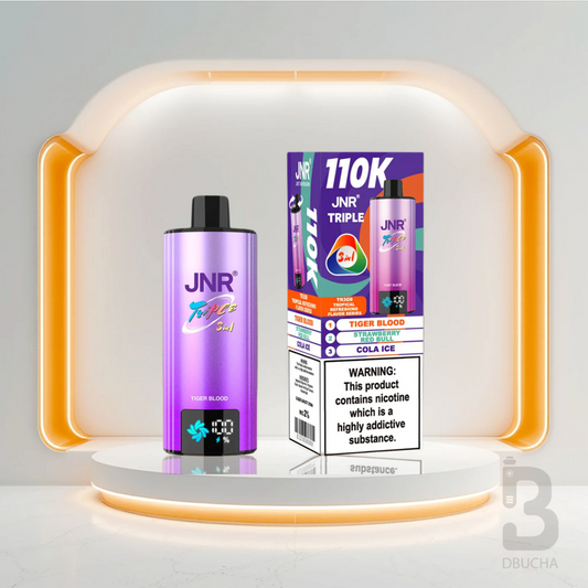 Jednorazówki - E papieros - JNR -Triple - 110K - Tiger Blood - Strawberry Red Bull- Cola Ice - Najtańsze