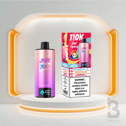 Jednorazówki - E papieros - JNR -Triple - 110K - Watermelon Ice - Triple Melon - Strawberry Watermelon Ice - Najtańsze