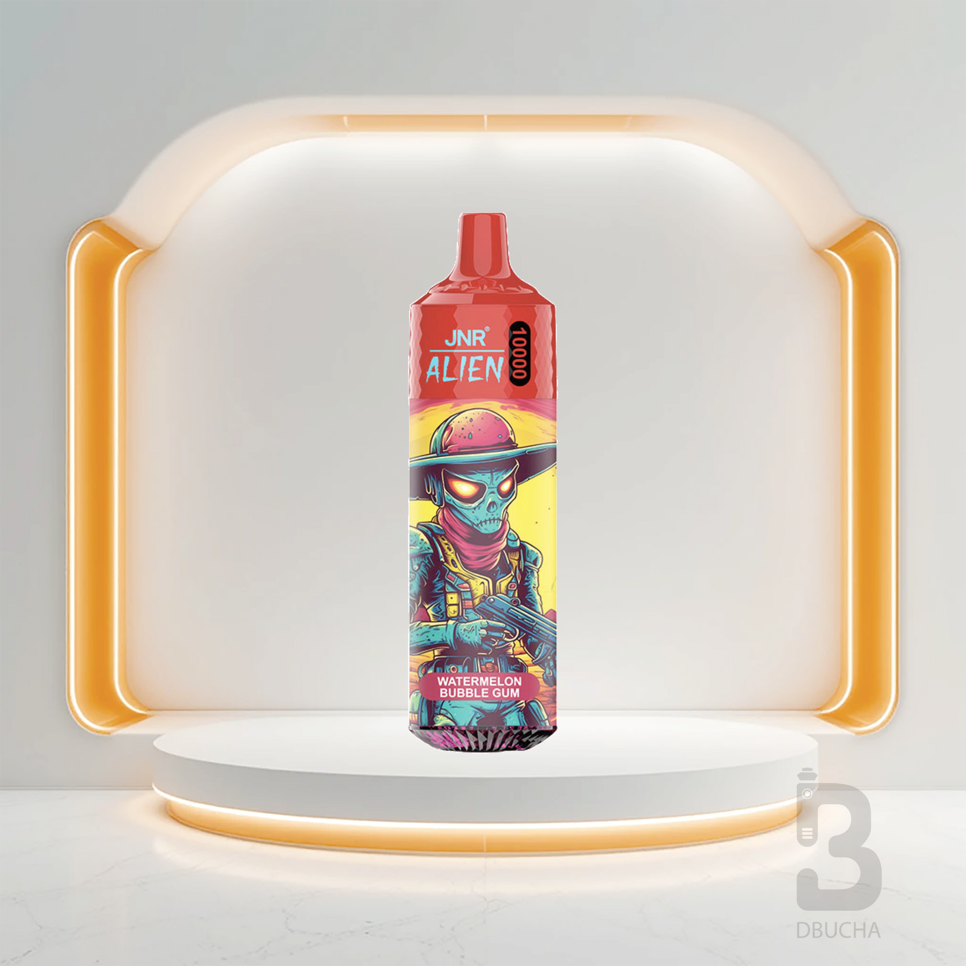 Jednorazówki - E papieros - Polska - JNR - Alien - 10K - Watermelon Bubble Gum - Najtańsze 