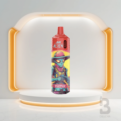 Jednorazówki - E papieros - Polska - JNR - Alien - 10K - Watermelon Bubble Gum - Najtańsze 
