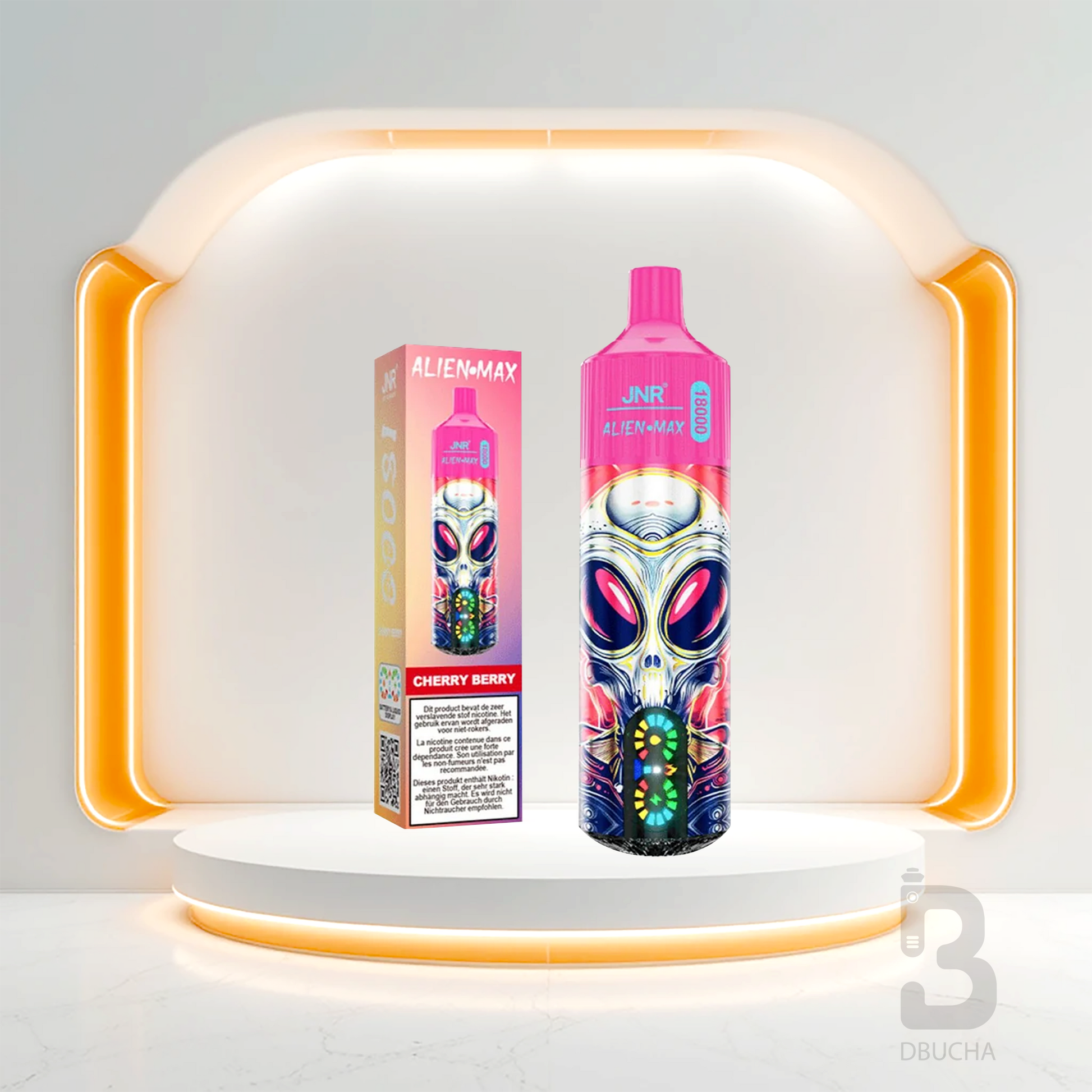 Jednorazówki - E papieros - Polska - JNR - Alien Max - 18K - Cherry Berry - Najtańsze 