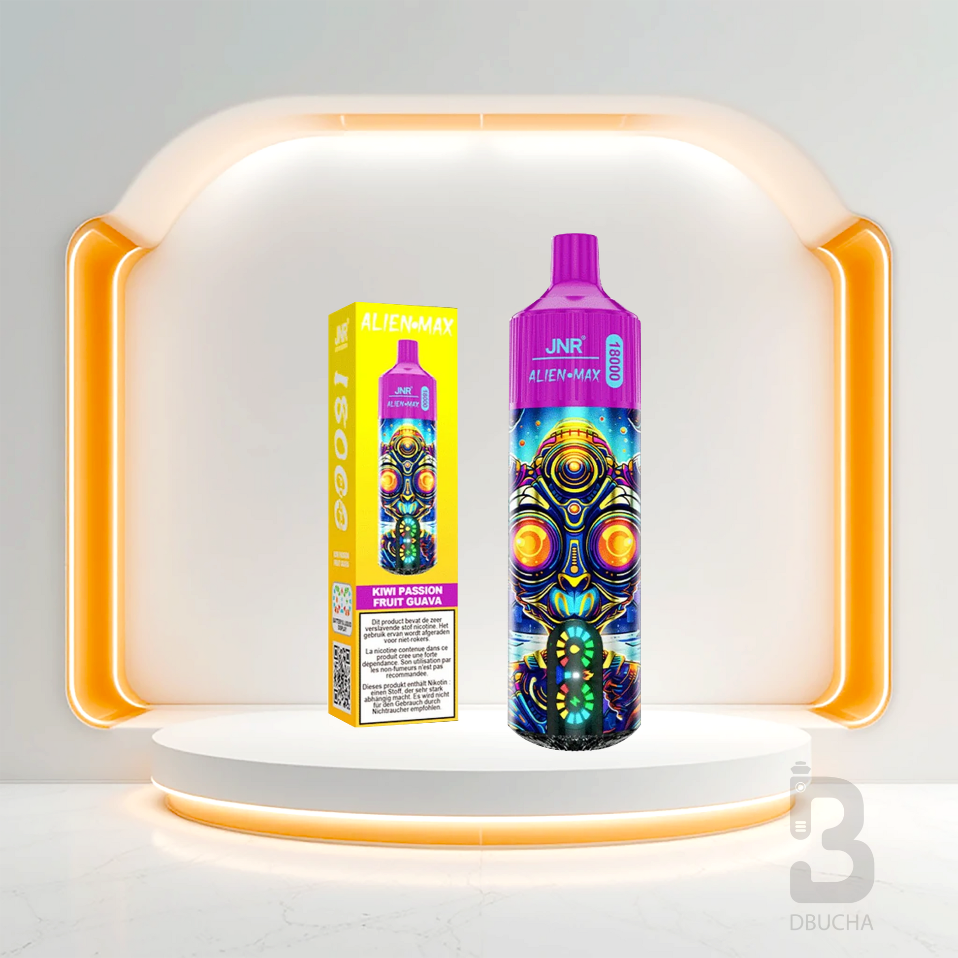Jednorazówki - E papieros - Polska - JNR - Alien Max - 18K - Kiwi Passion Fruit Guava - Najtańsze 