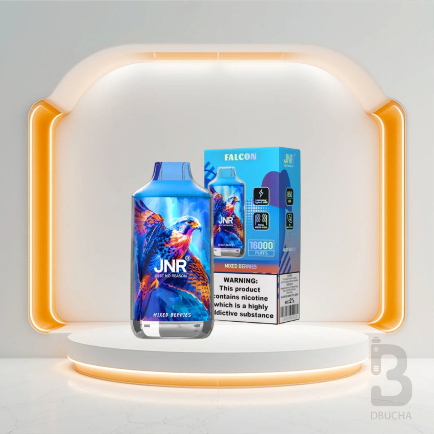 Jednorazówki - E papieros - Polska - JNR - Falcon - 16K - Mixed Berries - Najtańsze