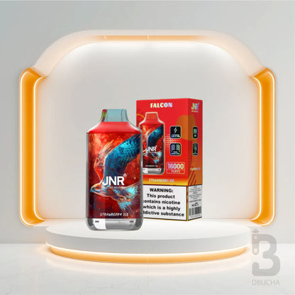 Jednorazówki - E papieros - Polska - JNR - Falcon - 16K - Strawberry Ice - Najtańsze