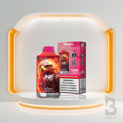 Jednorazówki - E papieros - Polska - JNR - Falcon - 16K - Strawberry Watermelon Ice - Najtańsze