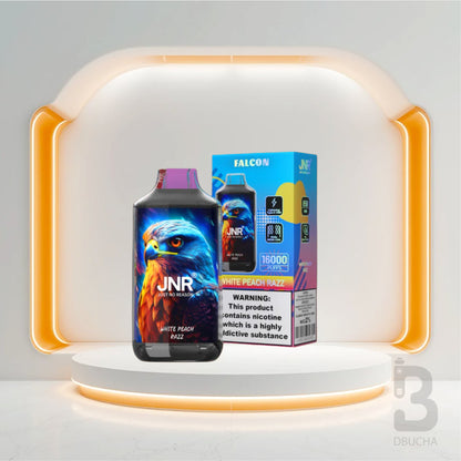 Jednorazówki - E papieros - Polska - JNR - Falcon - 16K - White Peach Razz - Najtańsze