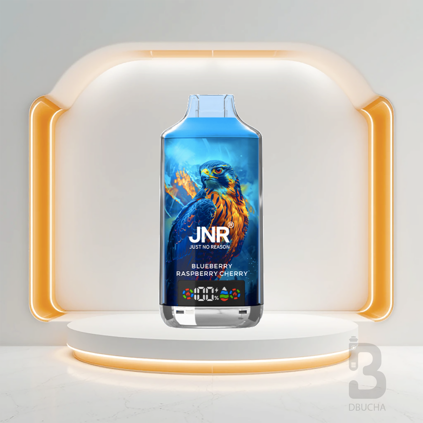 Jednorazówki - E papieros - Polska - JNR - Falcon X - 18K - Blueberry Raspberry Cherry - Najtańsze