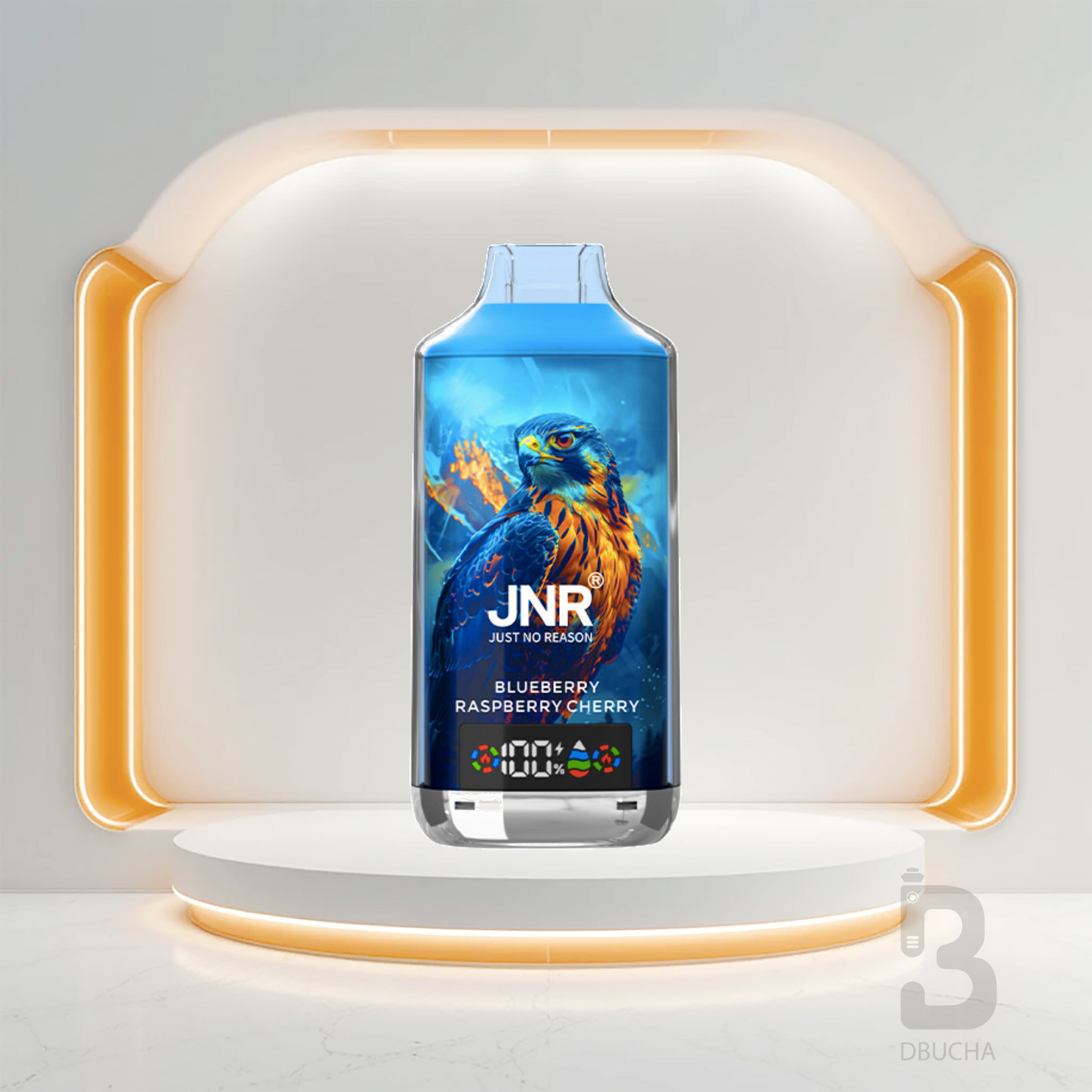 Jednorazówki - E papieros - Polska - JNR - Falcon X - 18K - Blueberry Raspberry Cherry - Najtańsze